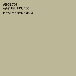 #BCB796 - Heathered Gray Color Image